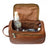 Piel Leather U Zip Toiletry Kit Piel