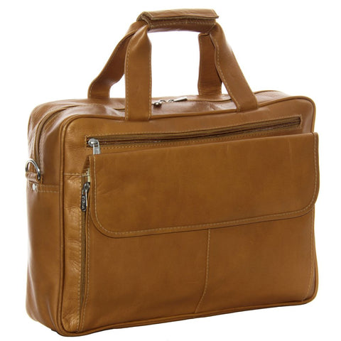 Piel Slim Top Zip Briefcase Piel