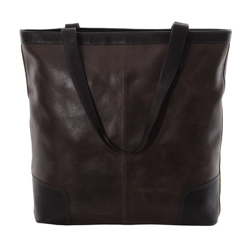 Piel Vintage Vertical Tote Piel