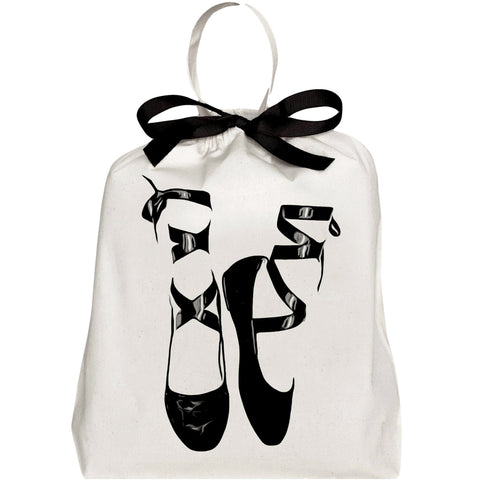 Pointe Ballerina Shoe Bag, Cream Bag-all