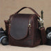 The Calista | Small Leather Camera Bag - Leather Camera Lens Case STEEL HORSE LEATHER
