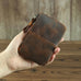 The Cael | Handmade Leather Coin Purse with Zipper STEEL HORSE LEATHER