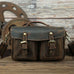 The Faust Leather Camera Bag | Crossbody Vintage Camera Messenger Bag STEEL HORSE LEATHER