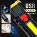 Ultra Bright Waterproof Outdoor LED Flashlight with Side Lamp Mercantile Mountain