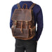 The Hagen Backpack | Vintage Leather Backpack STEEL HORSE LEATHER