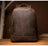 The Vernon Backpack | Genuine Vintage Leather Minimalist Backpack STEEL HORSE LEATHER