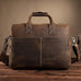 The Welch Briefcase | Vintage Leather Messenger Bag STEEL HORSE LEATHER