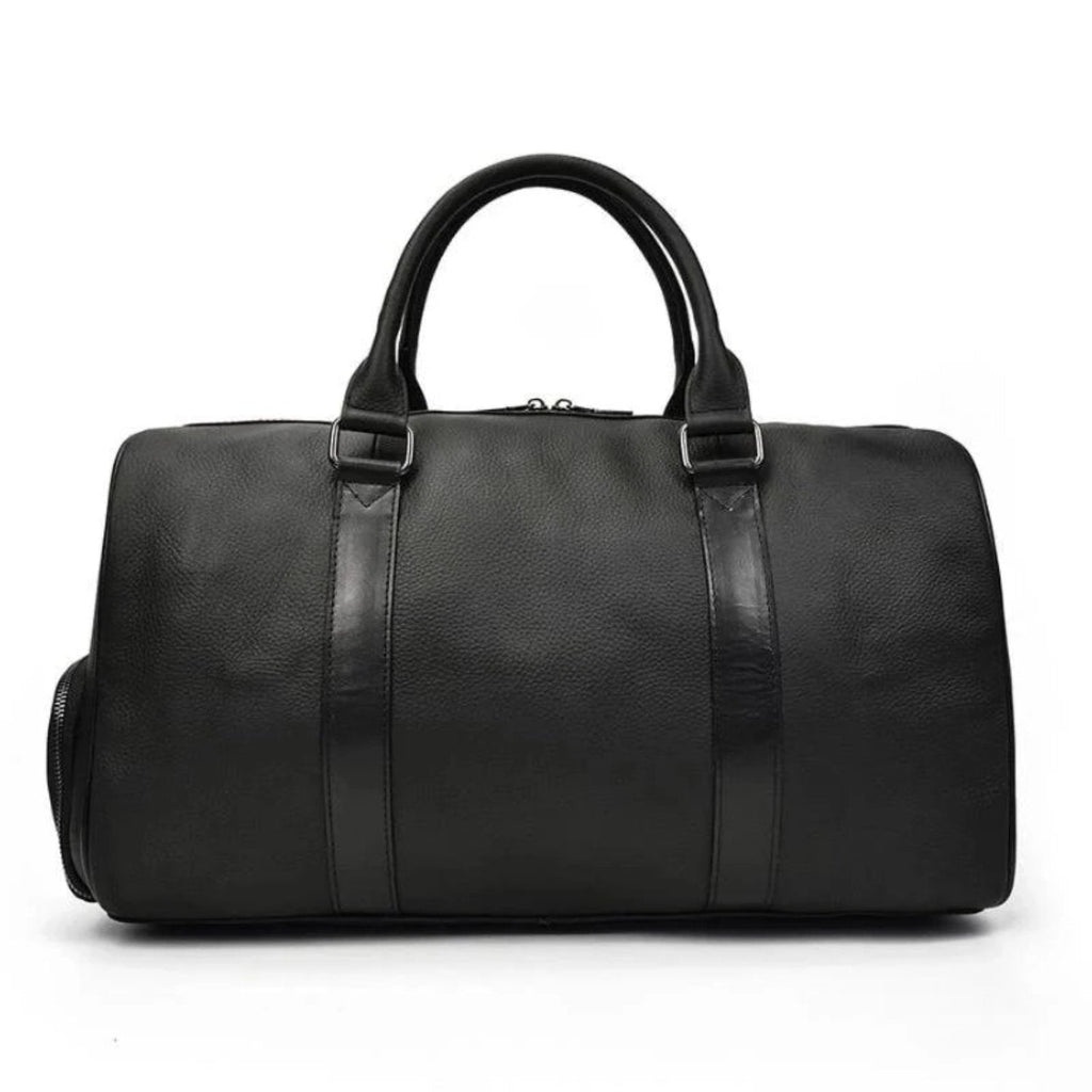 The Endre Weekender | Vintage Leather Duffle Bag STEEL HORSE LEATHER