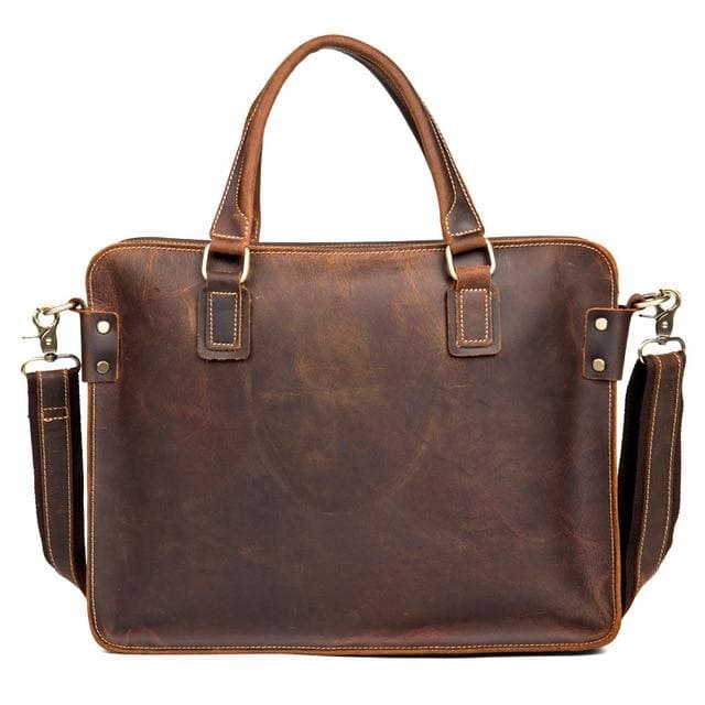 The Viggo Briefcase | Genuine Leather Messenger Bag STEEL HORSE LEATHER