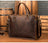 The Viggo Briefcase | Genuine Leather Messenger Bag STEEL HORSE LEATHER