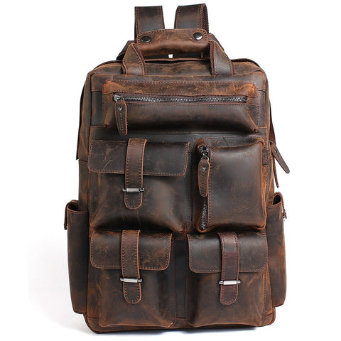 The Shelby Backpack | Handmade Genuine Leather Backpack STEEL HORSE LEATHER
