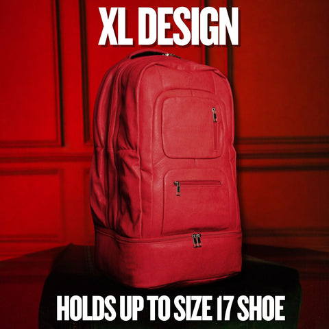 Red Leather Patented Shoe Bag (XL Design) *Holds Size 17 Sole Premise