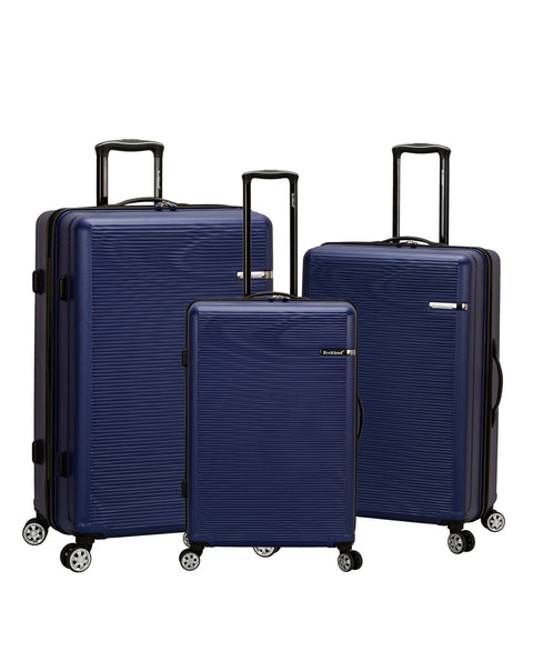 Rockland Skyline 3Pc Non Expandable Luggage Set Rockland