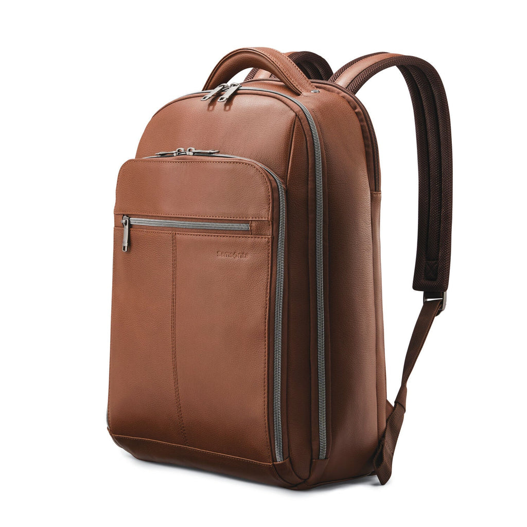 Samsonite Classic Leather Backpack (Cognac)