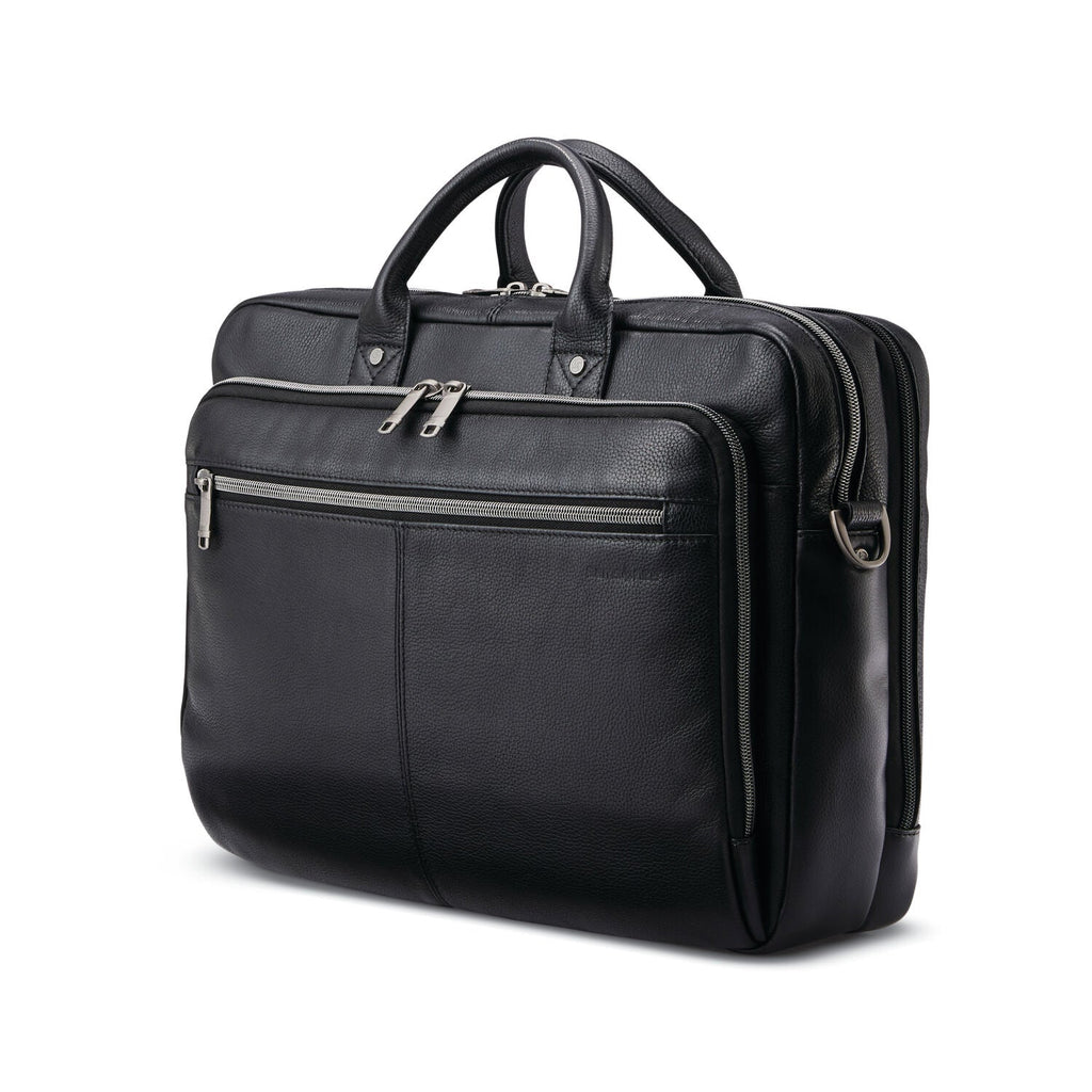 Samsonite Classic Leather Toploader Briefcase Samsonite