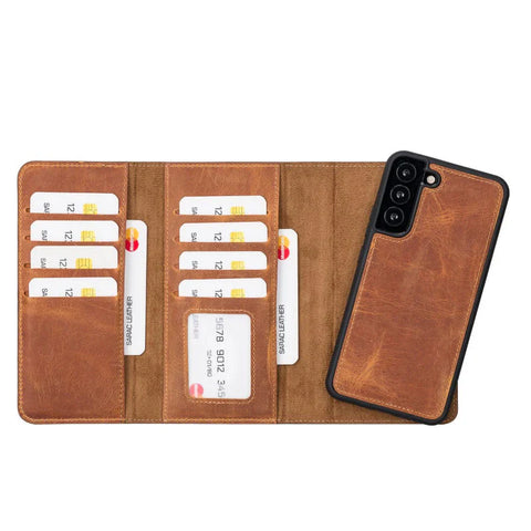 Santa Samsung Galaxy S22 Plus Leather Detachable Wallet Case - LuggageDesigners