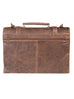 Scully Aerosquadron Collection Leather Satchel Brief Walnut Scully