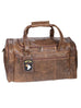 Scully Aerosquadron Collection Leather Top Zip Duffel Bag Walnut