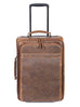 Scully Aerosquadron Collection Leather Wheeled Carry On Walnut