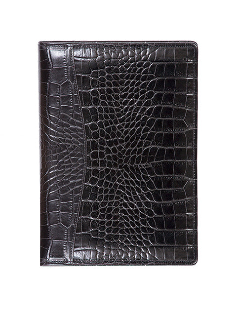 Scully Croco/Ostrich Leather ruled journal Scully