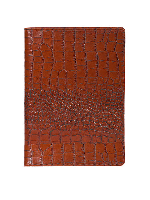 Scully Croco/Ostrich Leather ruled journal Scully