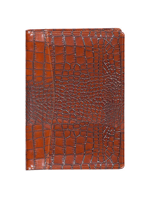 Scully Croco/Ostrich Leather ruled journal Scully