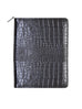 Scully Croco/Ostrich Leather zip planner and letter pad Scully