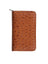 Scully Croco/Ostrich Leather zip pocket planner Scully