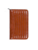 Scully Croco/Ostrich Leather zip pocket planner Scully