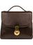 Scully Handstained Leather Handbag Chocolate Scully