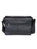 Scully Leather Soft Plonge Messenger Brief Black Scully