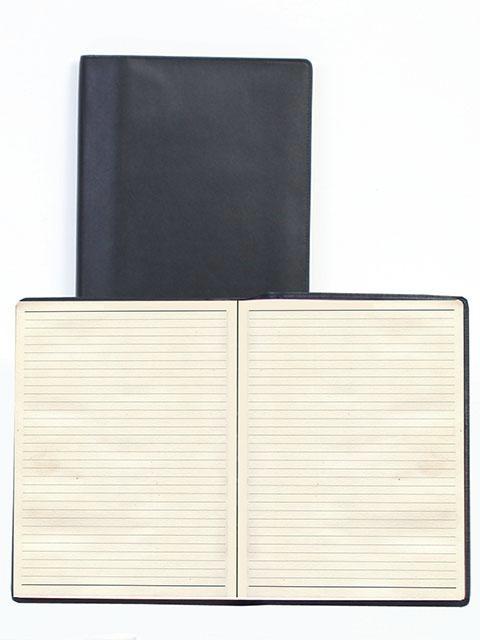 Scully Leather Soft Plonge Ruled Journal Black Scully