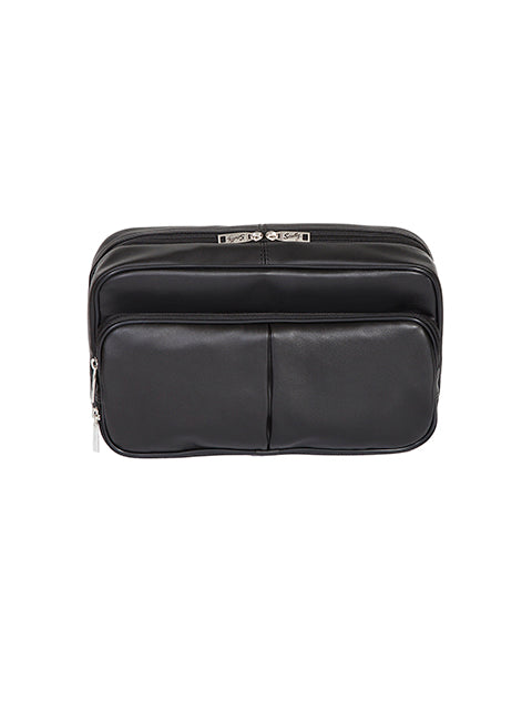 Scully Leather Soft Plonge Travel Kit Black Scully