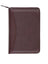 Scully Leather Soft Plonge Zip Weekly Planner Chocolate