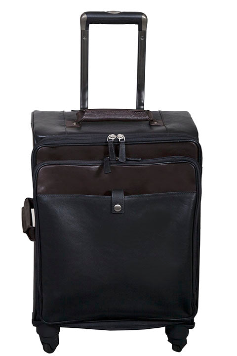 Scully Leather Wheeled Carry On Black