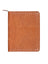 Scully Leather Zip Letter Pad Antique Brown