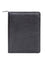 Scully Leather Zip Letter Pad Black Ostrich