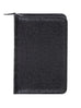 Scully Leather Zip Weekly Planner Black Ostrich