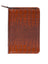 Scully Leather Zip Weekly Planner Dark Brown