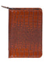 Scully Leather Zip Weekly Planner Dark Brown