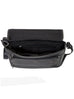 Scully Sanded Calf Leather Crossbody Messenger Brief Black Scully