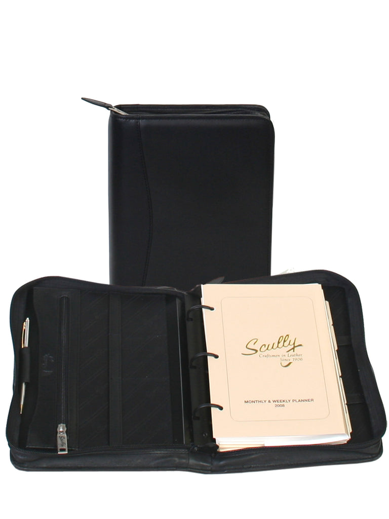 Scully Sierra 3 Ring Zippered Complete Organizer Scully