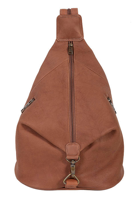 Scully Sierra Collection Leather Travel Sling Brown