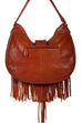 Scully Soft Leather Fringe and Studded Handbag Scully