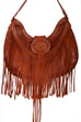 Scully Soft Leather Fringe and Studded Handbag Scully