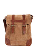 Scully Suede and leather messenger bag Scully