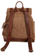 Scully Suede and Leather Trim Backpack Brown Scully