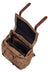 Scully Suede and Leather Trim Backpack Brown Scully