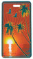 Smooth Trip Tropical Luggage Tag Postcard