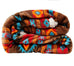 Southwest Horizon Sherpa Fleece Throw Blanket Cowhide and Conchos